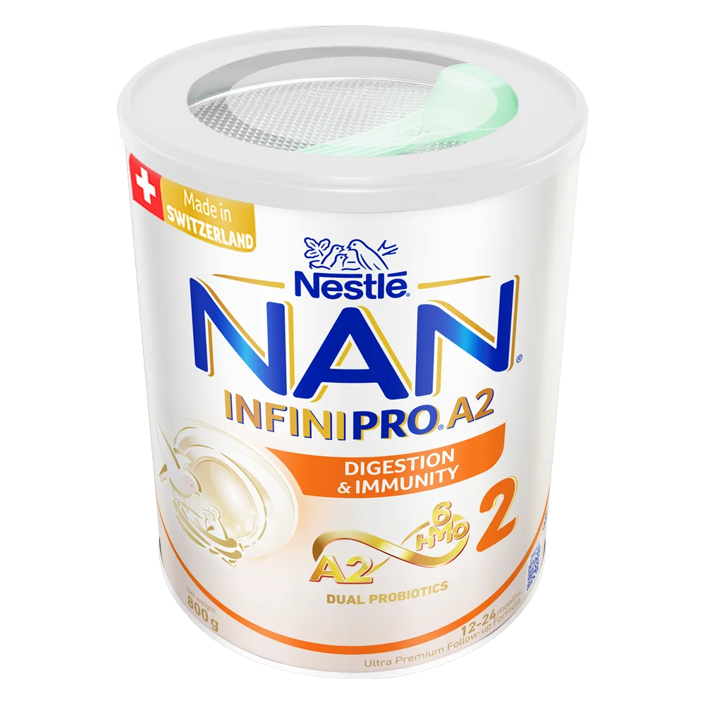 Sữa Nestlé NAN INFINIPRO A2 số 2 800g (6HMO) (1-2 tuổi)