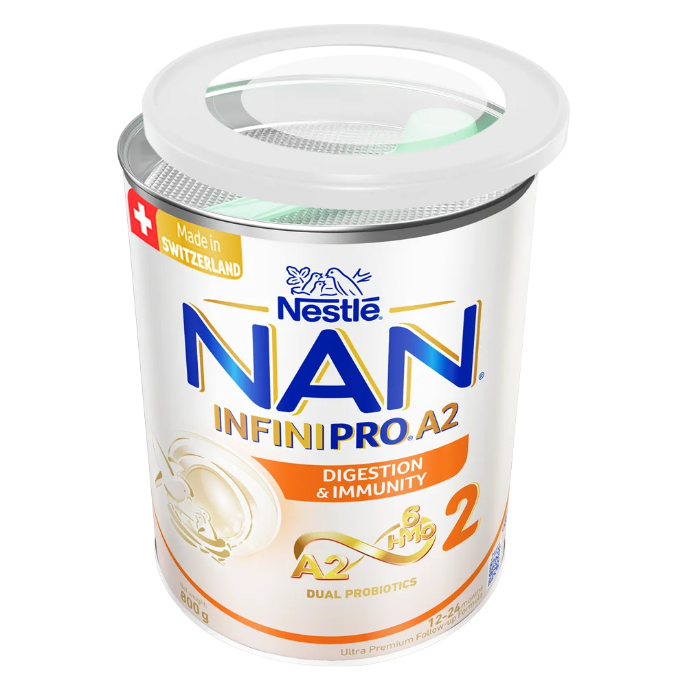 Sữa Nestlé NAN INFINIPRO A2 số 2 800g (6HMO) (1-2 tuổi)