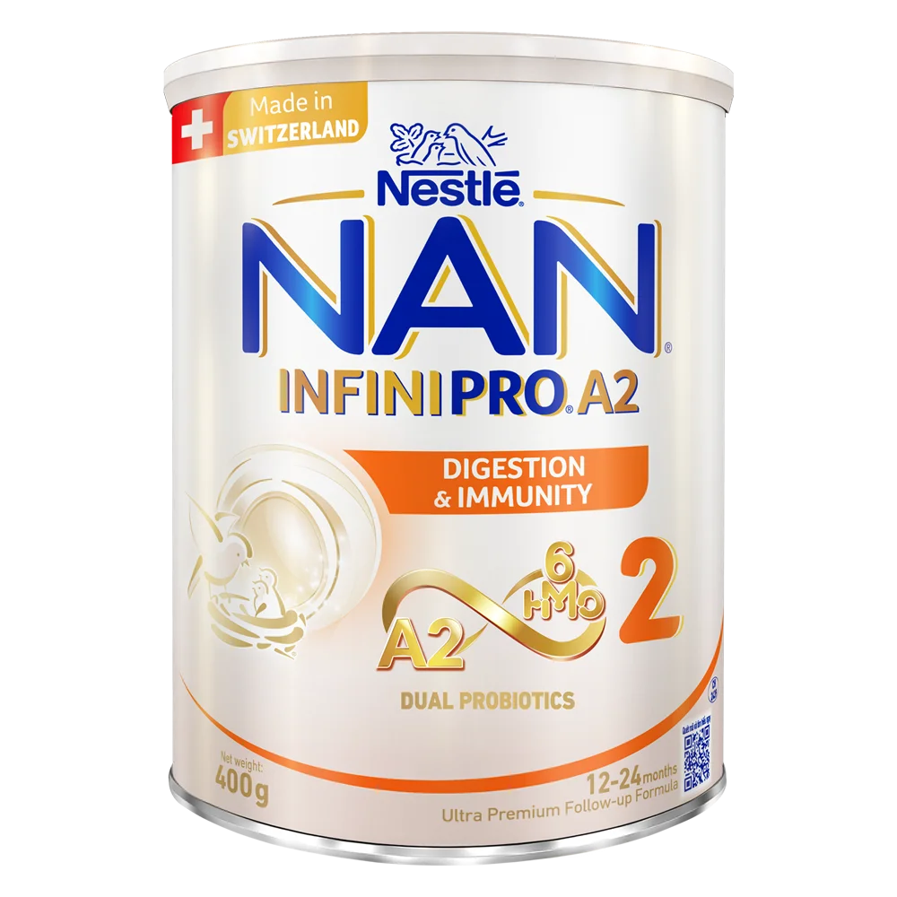 Sữa Nestlé NAN INFINIPRO A2 số 2 400g (6HMO) (1-2 tuổi)