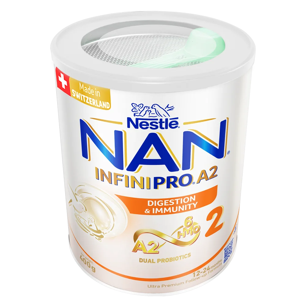 Sữa Nestlé NAN INFINIPRO A2 số 2 400g (6HMO) (1-2 tuổi)