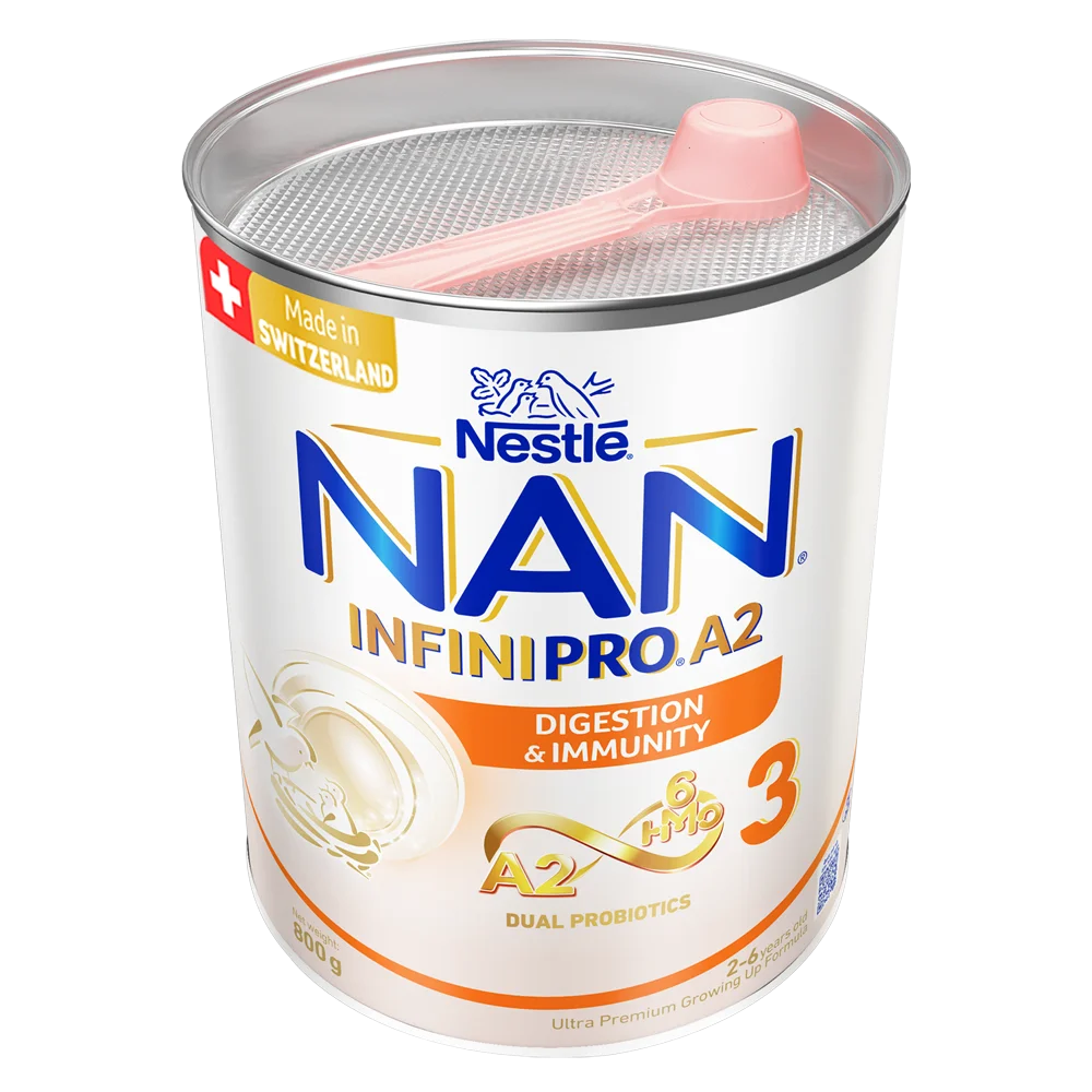 Combo 2 Sữa Nestlé NAN INFINIPRO A2 số 3 800g (6HMO) (2-6 tuổi)
