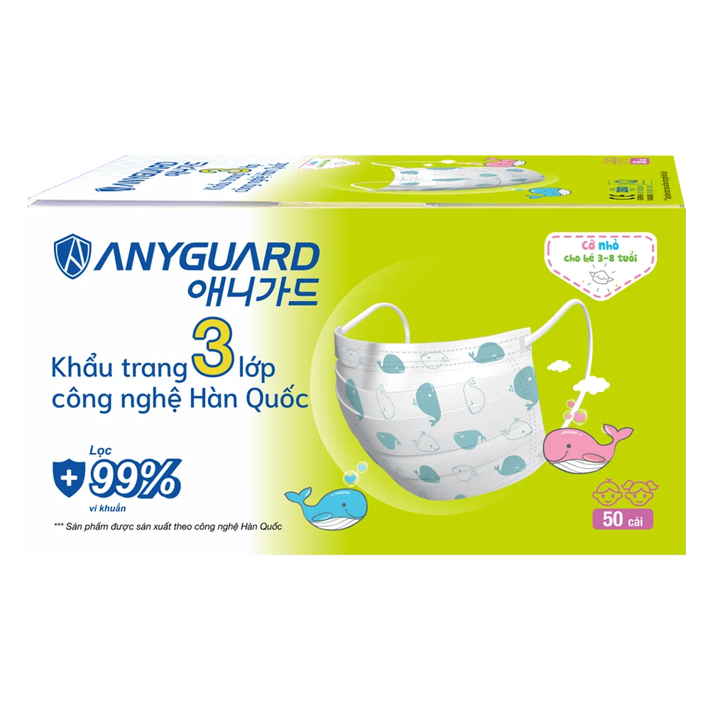 Khẩu trang em bé Anyguard (50 cái/hộp)