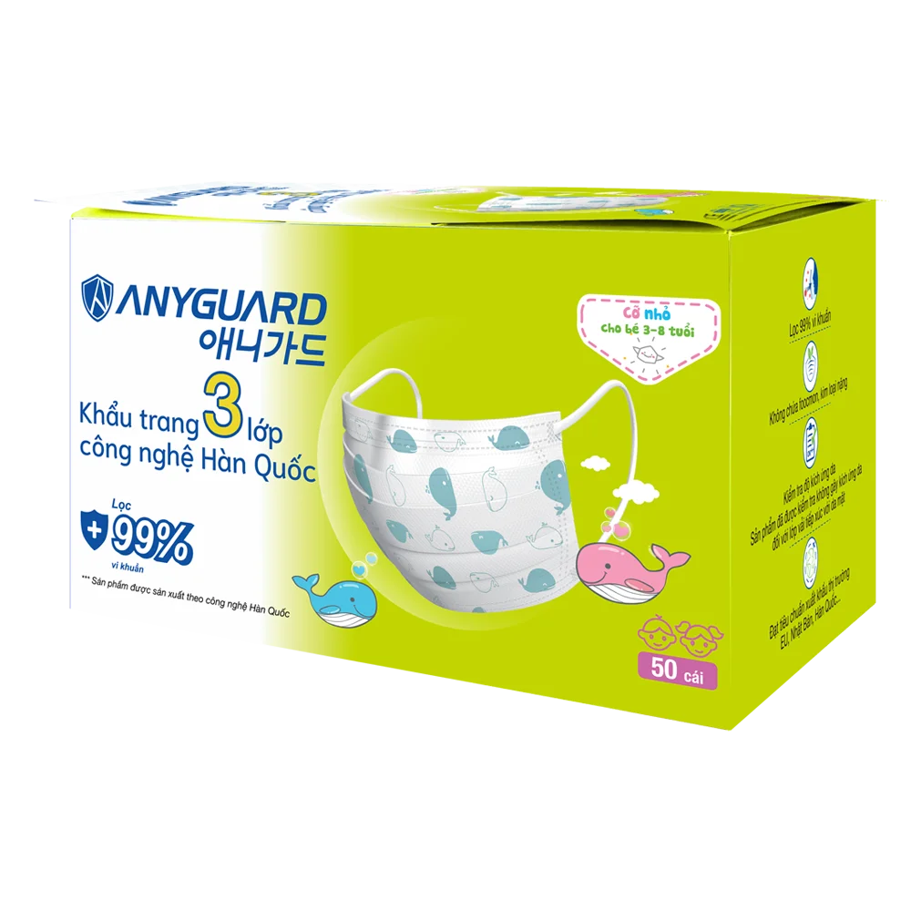 Khẩu trang em bé Anyguard (50 cái/hộp)