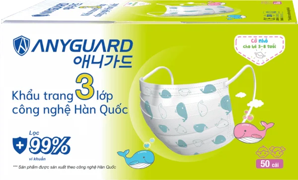 Khẩu trang em bé Anyguard (50 cái/hộp)