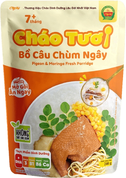 Cháo tươi Cây Thị bồ câu chùm ngây