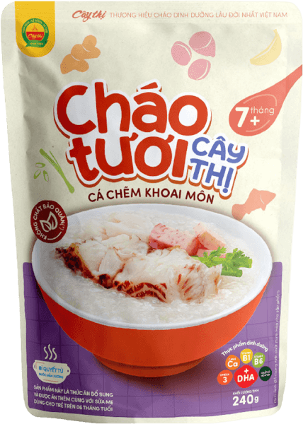 Cháo tươi Cây Thị cá chẽm khoai môn