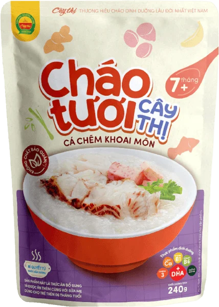 Cháo tươi Cây Thị cá chẽm khoai môn