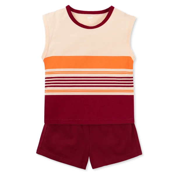 Bộ bé gái áo sát nách quần ngắn Animo easy (1-4Y) TX0625026