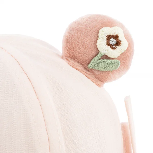 Nón em bé gái 0-12M vành tròn Animo A2503_JK009 (46cm,Màu be)