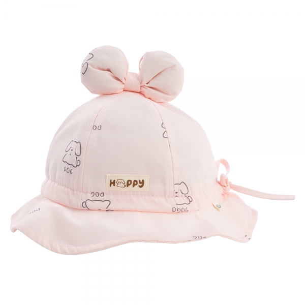 Nón vành tròn bé gái 1-3Y Animo A2503_JK008 (48cm,Hồng)