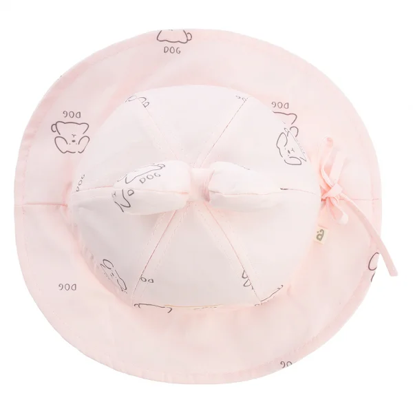 Nón vành tròn bé gái 1-3Y Animo A2503_JK008 (48cm,Hồng)