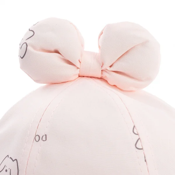 Nón vành tròn bé gái 1-3Y Animo A2503_JK008 (48cm,Hồng)