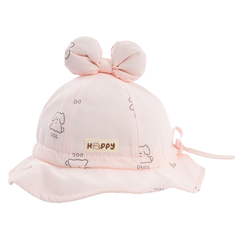 Nón vành tròn bé gái 1-3Y Animo A2503_JK008 (48cm,Hồng)