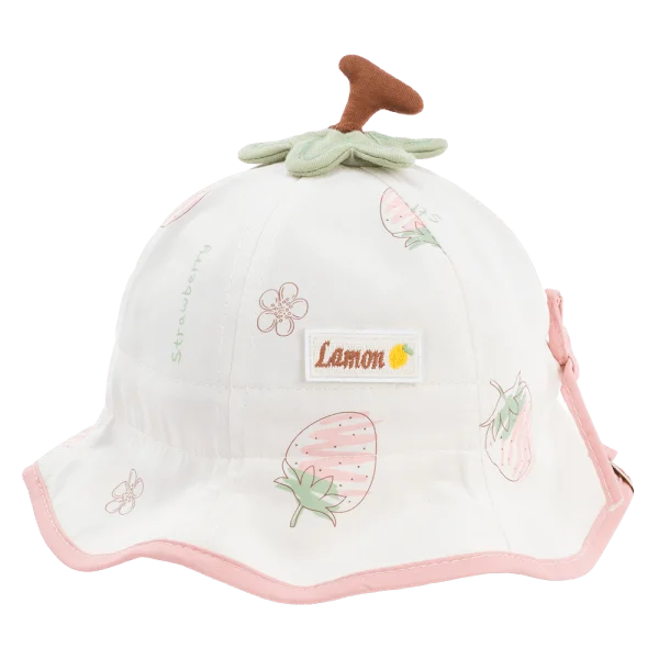 Nón vành tròn bé gái 1-3Y Animo A2503_JK003 (48cm,Trắng)