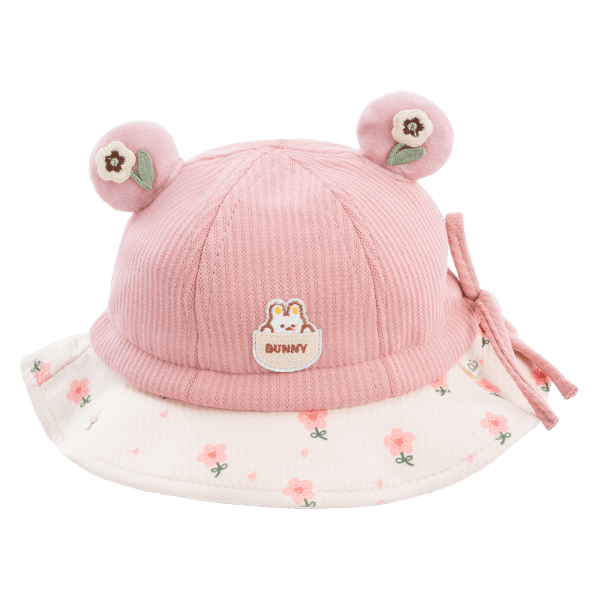 Nón vành tròn bé gái 1-3Y Animo A2503_JK002 (48cm,Hồng)