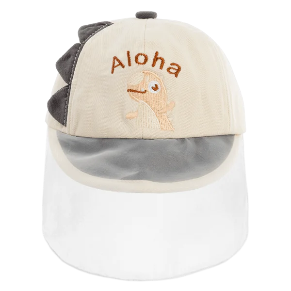 Nón lưỡi trai khăn voan bé trai 0-12M Animo A2506_MN036 (46cm,Xám-Kem)