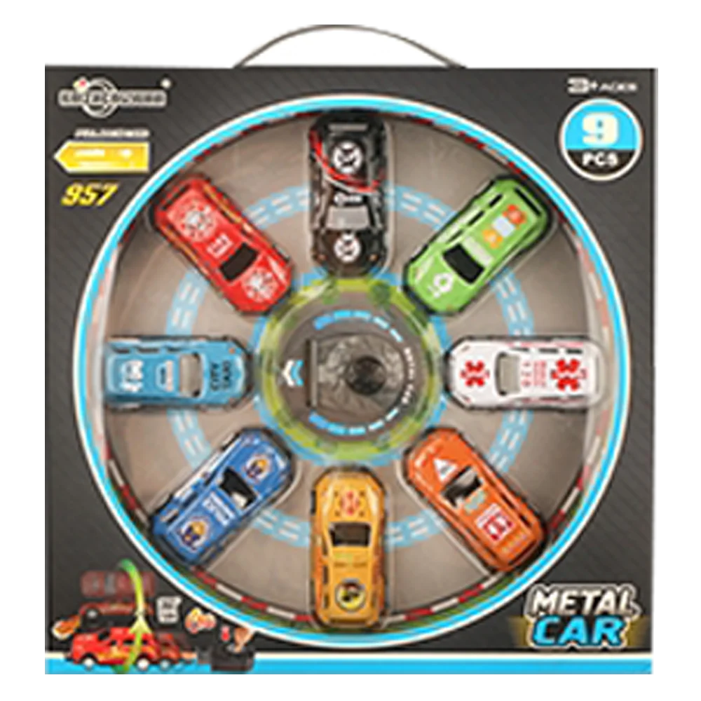 Bộ 8 xe ô tô chạy trớn siêu ngầu đa màu RFD634694 C504