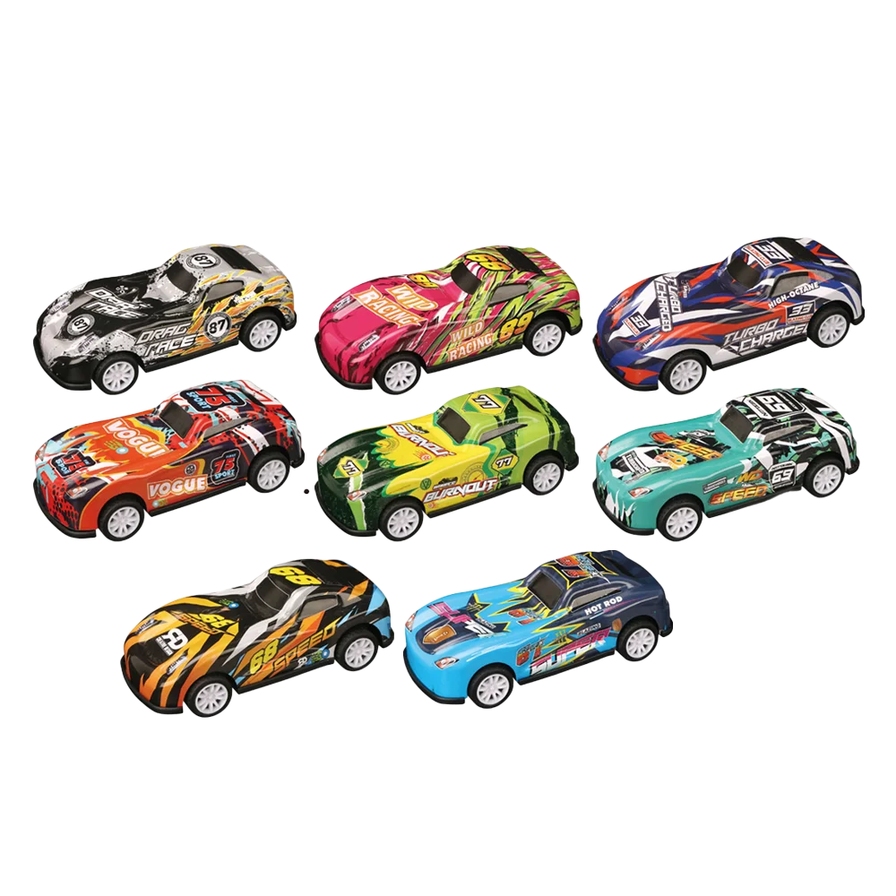 Bộ 4 xe ô tô chạy trớn siêu ngầu đa màu RFD634703 C504