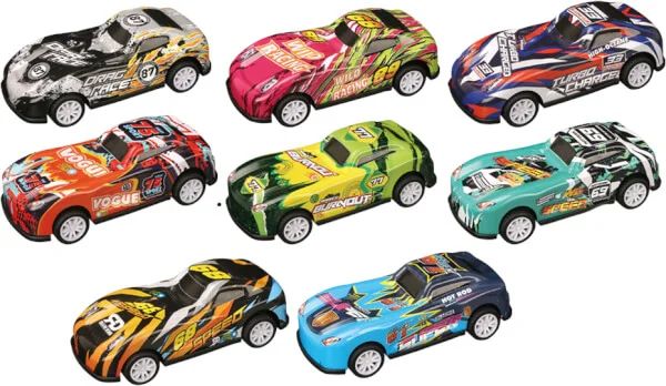 Bộ 4 xe ô tô chạy trớn siêu ngầu đa màu RFD634703 C504