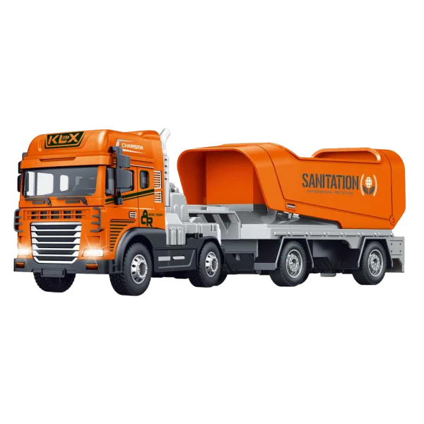 Xe tải vệ sinh môi trường có đèn và âm thanh RFD594963 C504 (Cam)