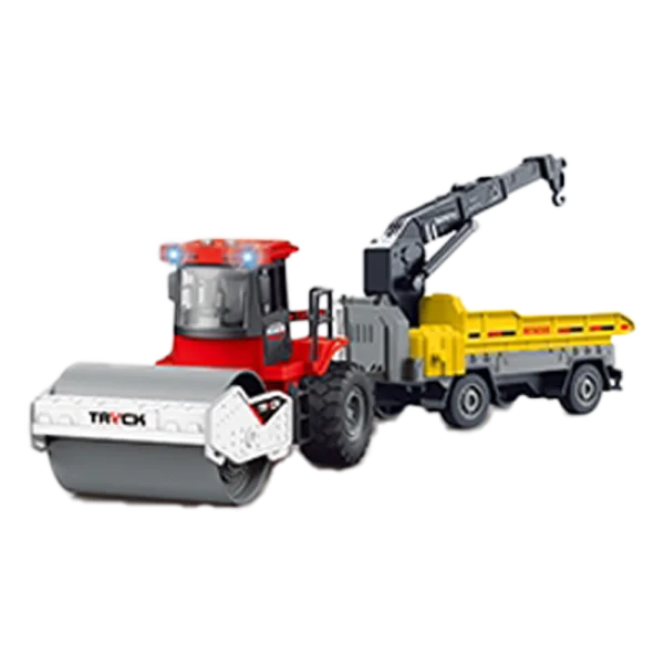 Xe ủi kèm cẩu hàng có đèn và âm thanh RFD643463 C504 (Đỏ)