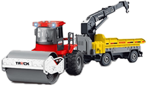 Xe ủi kèm cẩu hàng có đèn và âm thanh RFD643463 C504 (Đỏ)