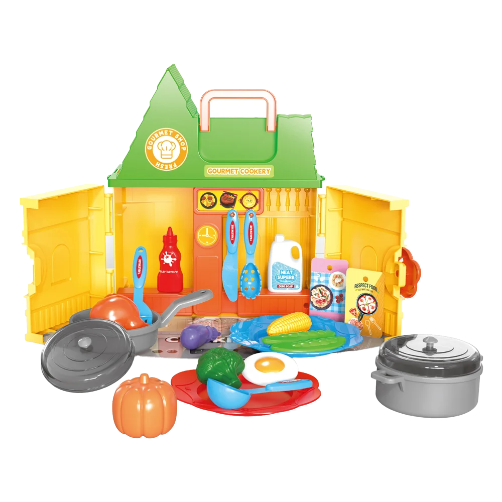 Ngôi nhà xinh xắn kèm phụ kiện nhập vai nhà bếp RFD622563 C504 (Vàng)