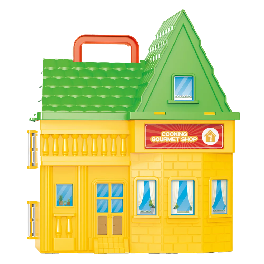 Ngôi nhà xinh xắn kèm phụ kiện nhập vai nhà bếp RFD622563 C504 (Vàng)