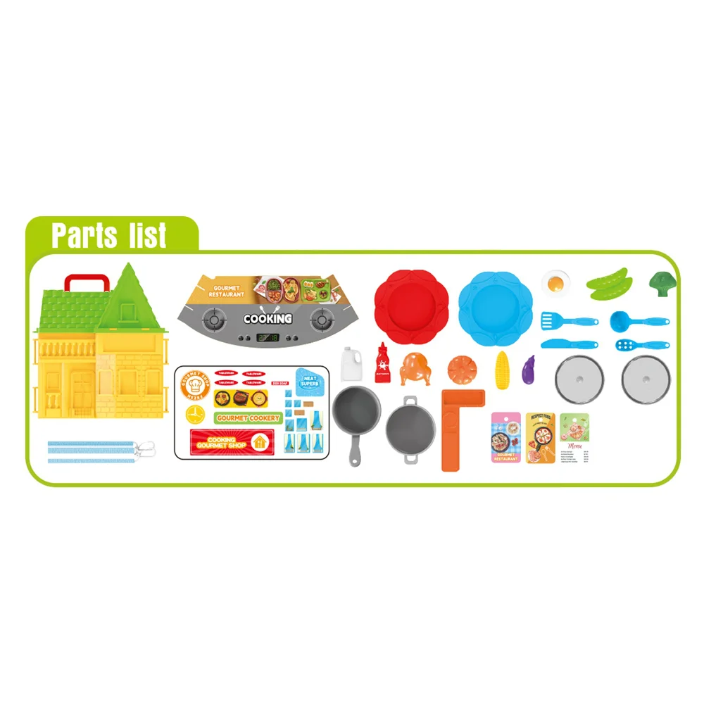 Ngôi nhà xinh xắn kèm phụ kiện nhập vai nhà bếp RFD622563 C504 (Vàng)