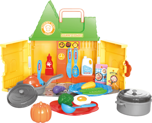 Ngôi nhà xinh xắn kèm phụ kiện nhập vai nhà bếp RFD622563 C504 (Vàng)