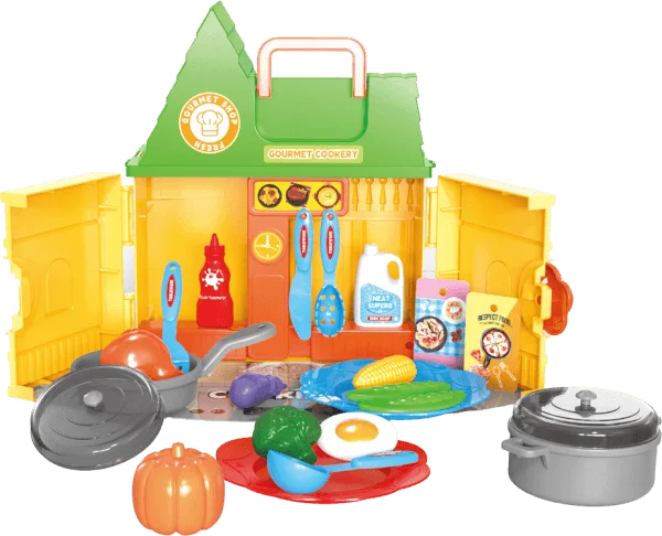 Ngôi nhà xinh xắn kèm phụ kiện nhập vai nhà bếp RFD622563 C504 (Vàng)