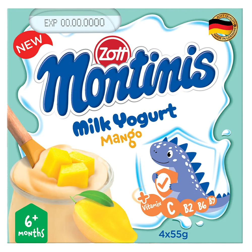 Sữa chua Zott Montinis vị Xoài 4*55g
