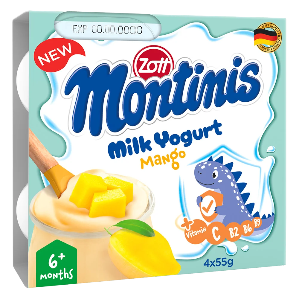 Combo 2 Sữa chua Zott Montinis vị Xoài 4*55g