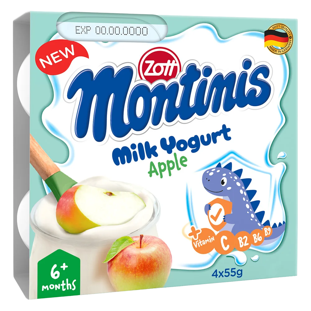 Combo 2 Sữa chua Zott Montinis vị Táo 4*55g