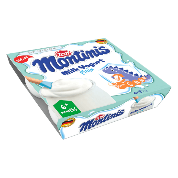 Sữa chua Zott Montinis vị nguyên bản 4*55g
