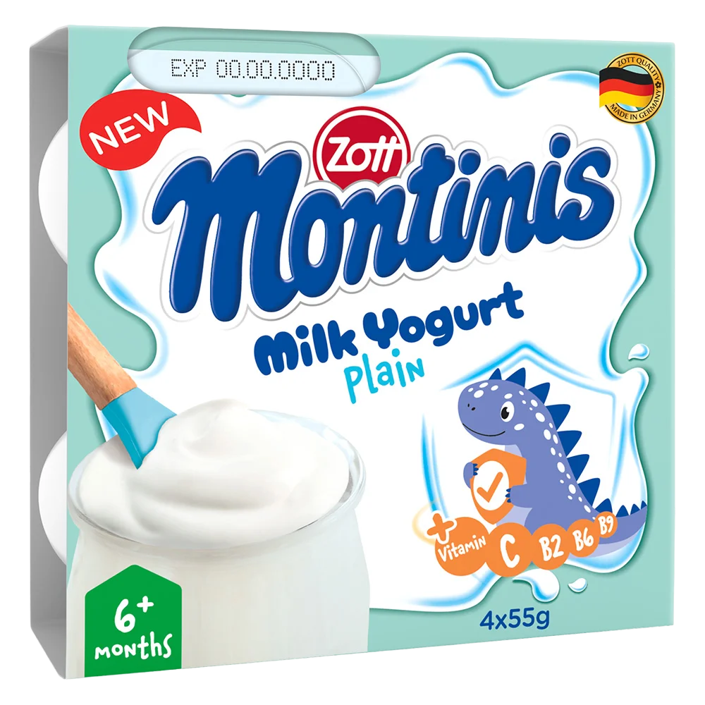 Combo 2 Sữa chua Zott Montinis vị nguyên bản 4*55g