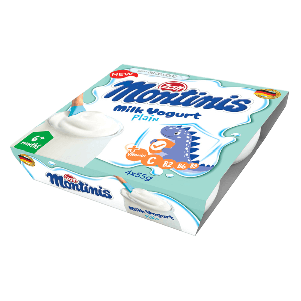 Sữa chua Zott Montinis vị nguyên bản 4*55g