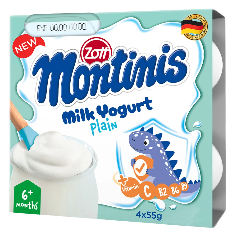Combo 2 Sữa chua Zott Montinis vị nguyên bản 4*55g