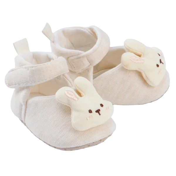 Giày sơ sinh thấp cổ BG Animo A2506_MN021 (9-11,Kem)