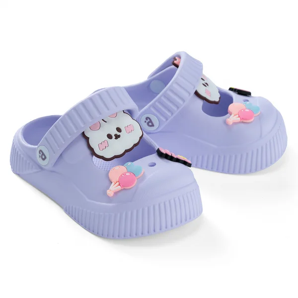 Dép sục bé gái Animo A2506_MN002 (19,Tím nhạt)