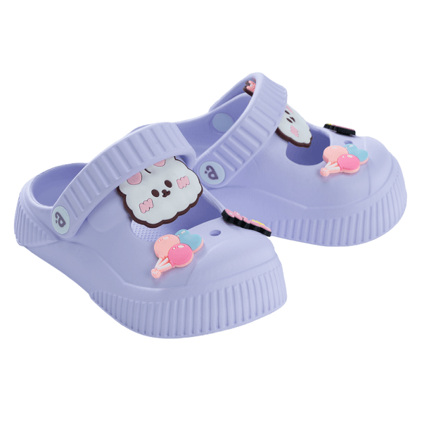 Dép sục bé gái Animo A2506_MN002 (19,Tím nhạt)