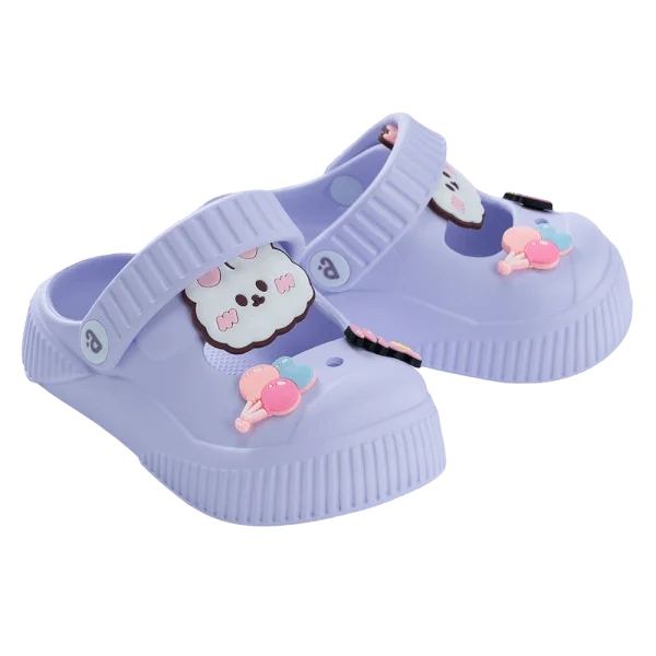 Dép sục bé gái Animo A2506_MN002 (19,Tím nhạt)