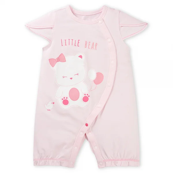 Bodysuit bé gái đùi Animo VD0525009 (0-12M,Hồng,NN02)