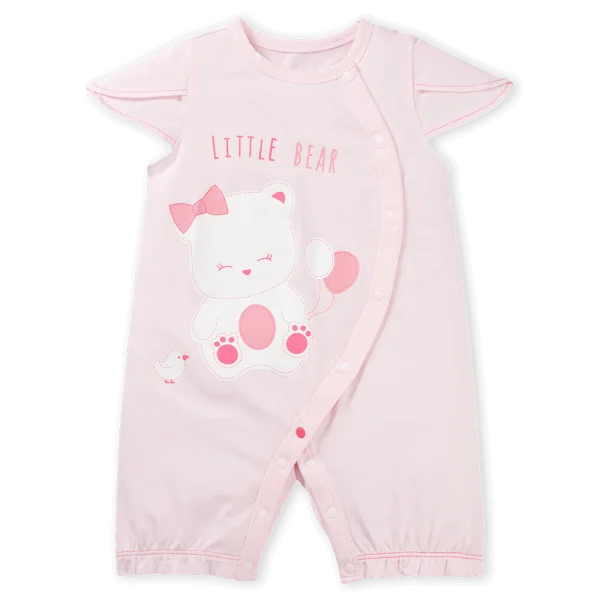 Bodysuit bé gái đùi Animo VD0525009 (0-12M,Hồng,NN02)