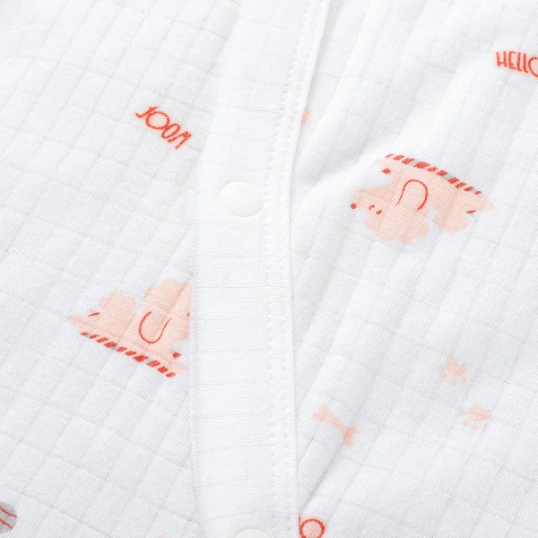 Set 2 bodysuit rayon chống muỗi dài Animo VD0825031 (0-3M,Hồng-dâu,TT06)