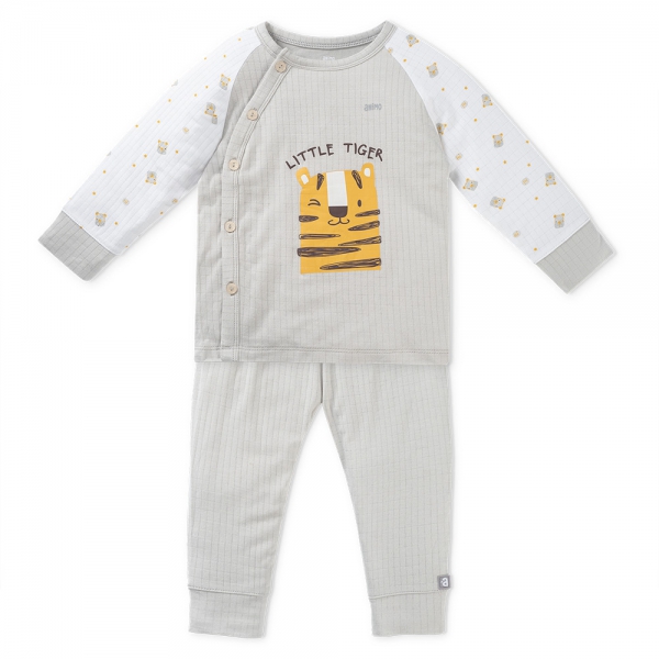 Set 2 bộ rayon chống muỗi dài Animo VD0825025 (0-24M,Be-xám,NN06)