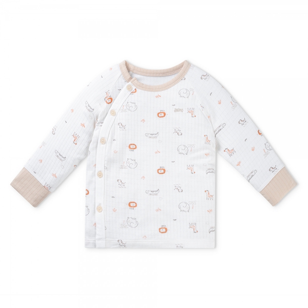 Set 2 bộ rayon chống muỗi dài Animo VD0825025 (0-24M,Be-xám,NN06)