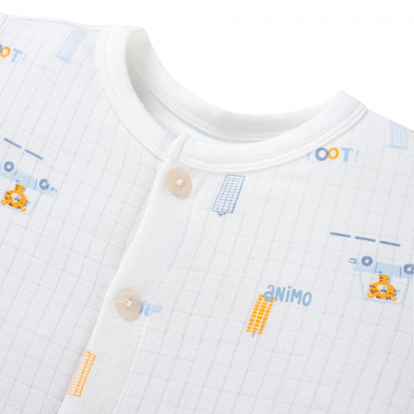 Set 2 bộ rayon chống muỗi ngắn Animo VD0825023 (0-24M,Ngọc-trắng,TT06)
