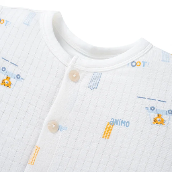 Set 2 bộ rayon chống muỗi ngắn Animo VD0825023 (0-24M,Ngọc-trắng,TT06)