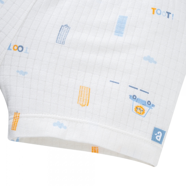 Set 2 bộ rayon chống muỗi ngắn Animo VD0825023 (0-24M,Ngọc-trắng,TT06)